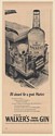 1950 Hiram Walker's Gin All Aboard for Great Martini Train Caboose Print Ad