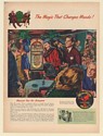 1947 Wurlitzer Music Juke Box The Magic That Changes Moods Print Ad