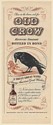 1946 Old Crow Bourbon Whiskey A Truly Great Name Print Ad