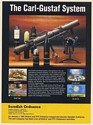 1991 Swedish Ordnance Carl-Gustaf System Gun Ammunition Print Ad