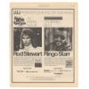 1977 Rod Stewart Ringo Starr King Biscuit Ad