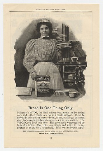 1899 Pillsbury Vitos Wheat Food Bread One Thing Only Ad