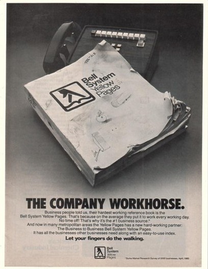 1982 Bell Telephone Yellow Pages Company Workhorse Ad